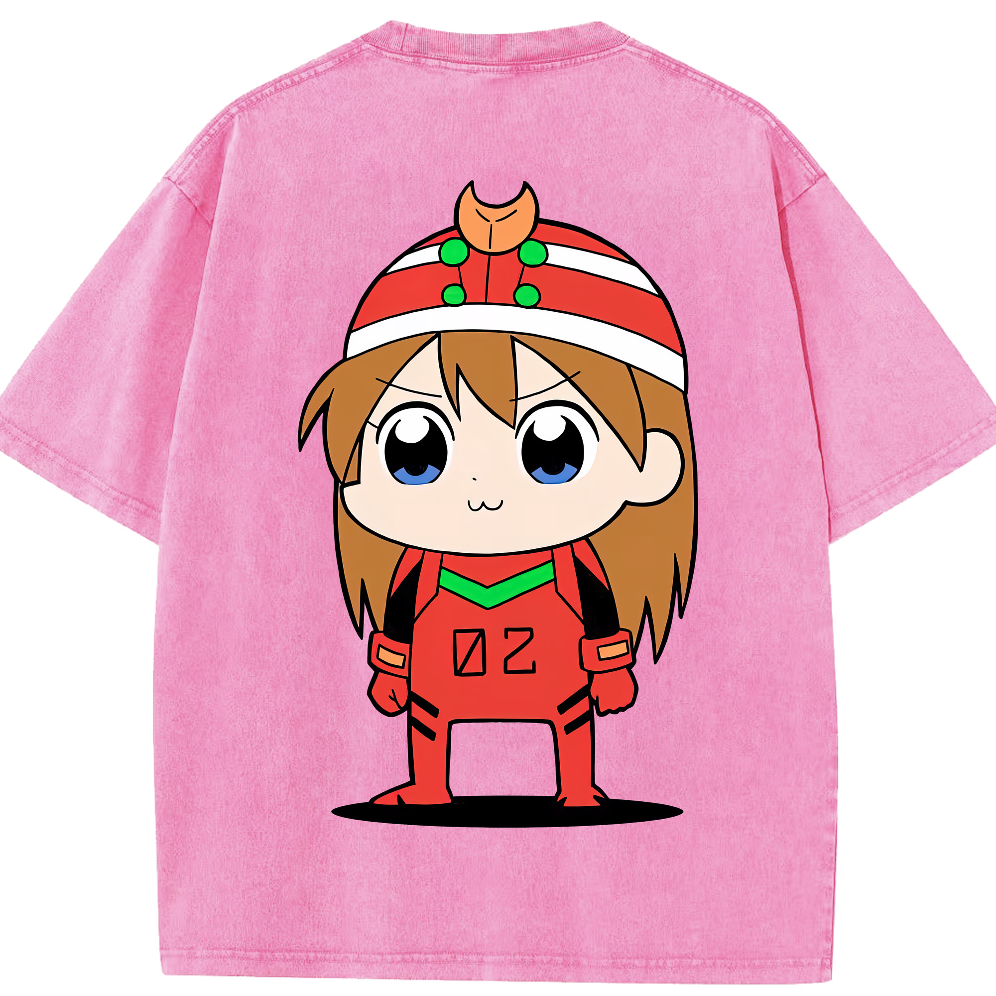 （画像用） EVA 新世紀エヴァンゲリオン 綿100% ヴィンテージ風 半袖Tシャツ（背面プリント）